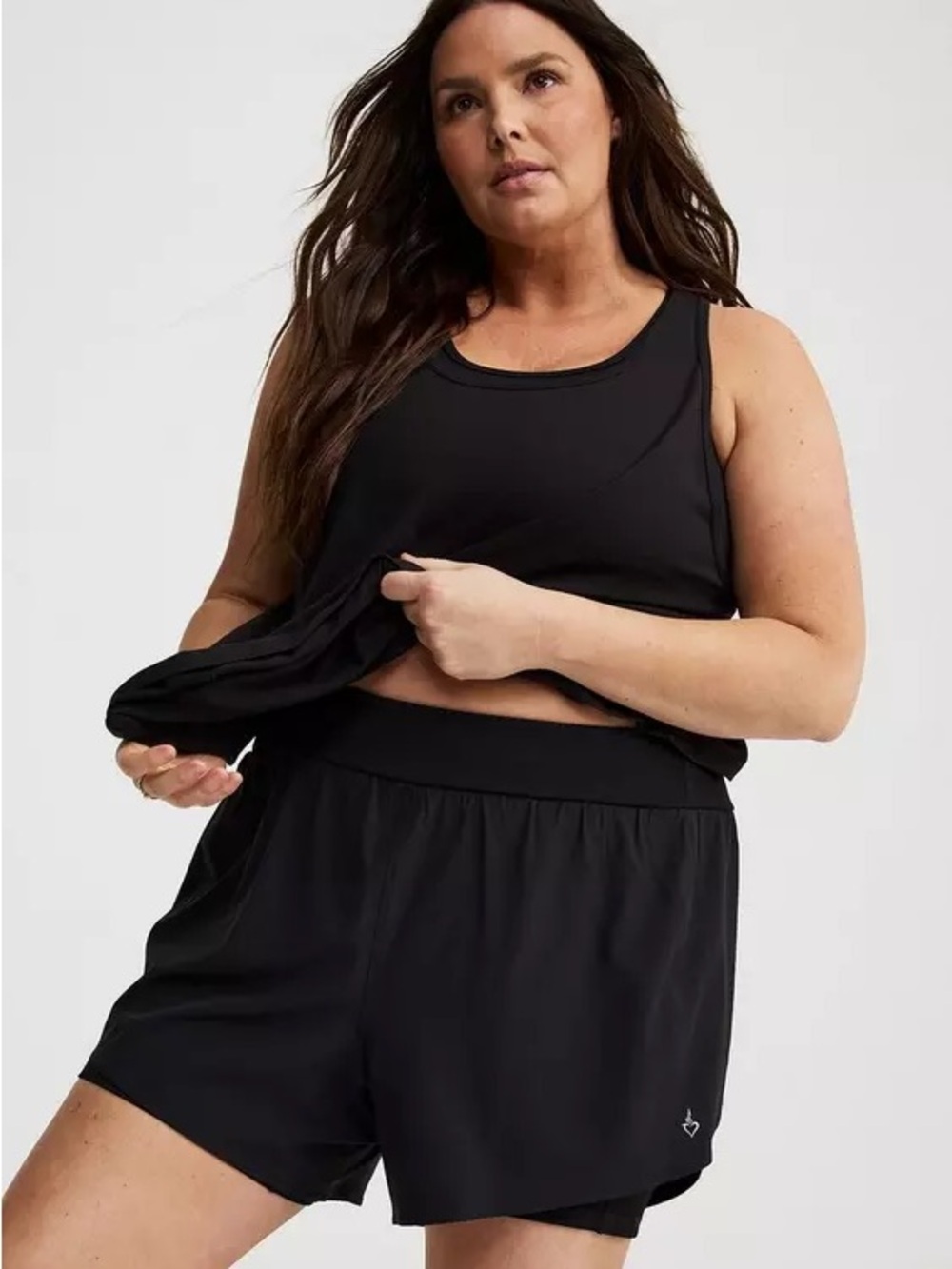 Torrid 4-Way Stretch 2Fer Active Short
